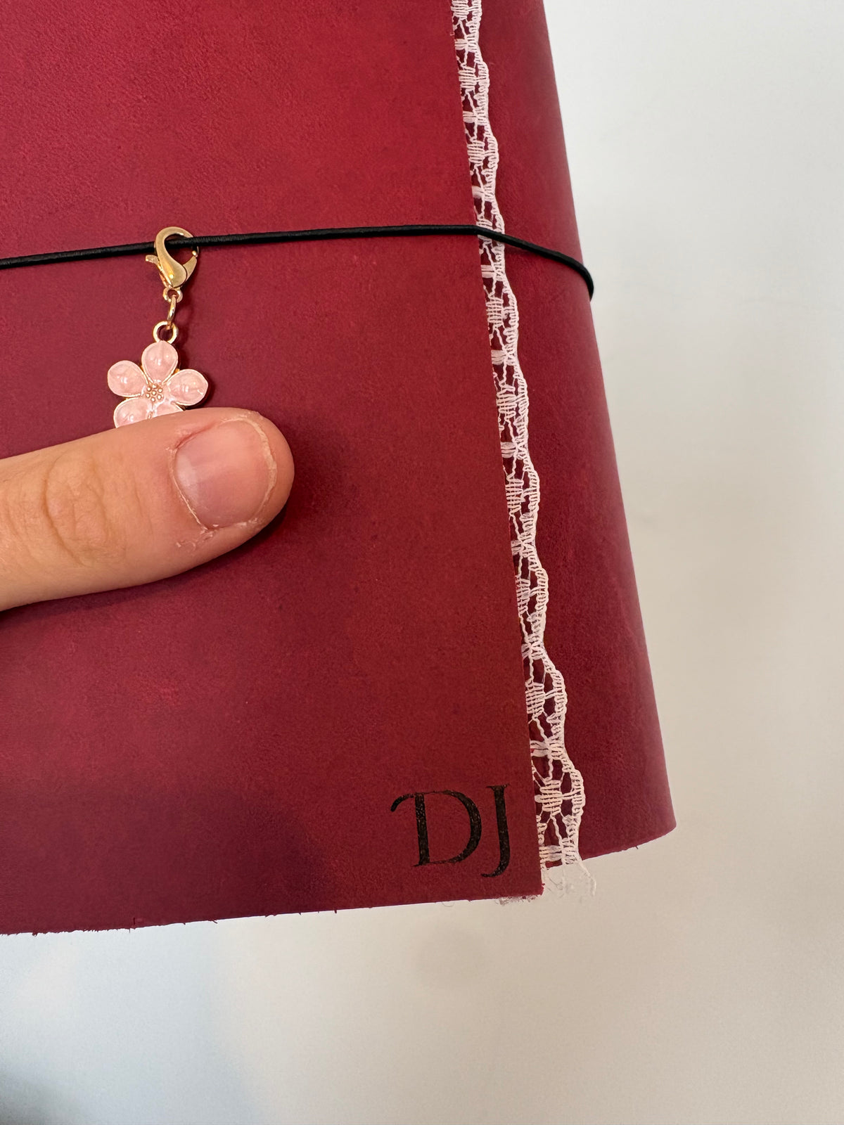Burgundy Trifold Journal (Gold Hardware)