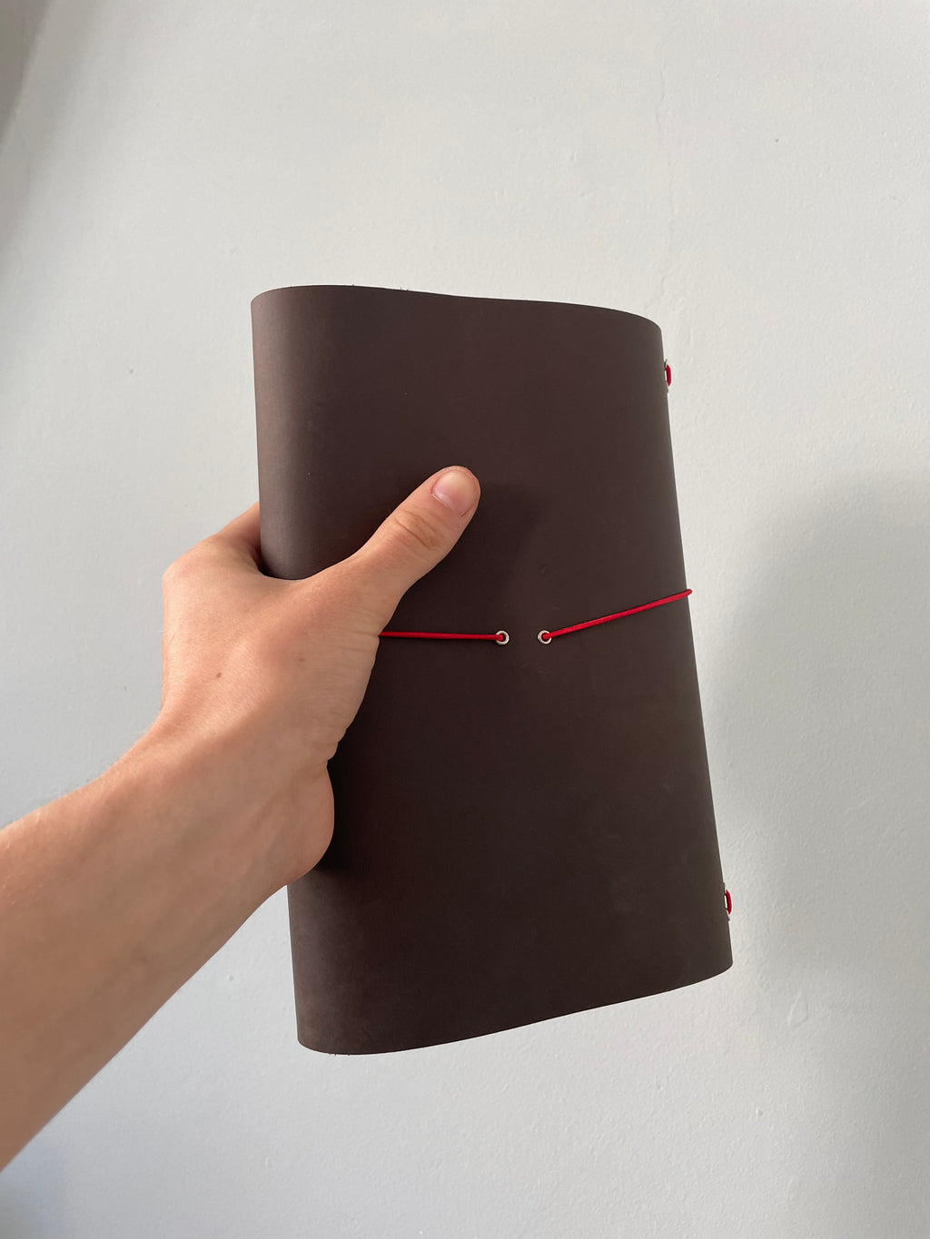 Espresso Brown Trifold Journal (Silver Hardware)