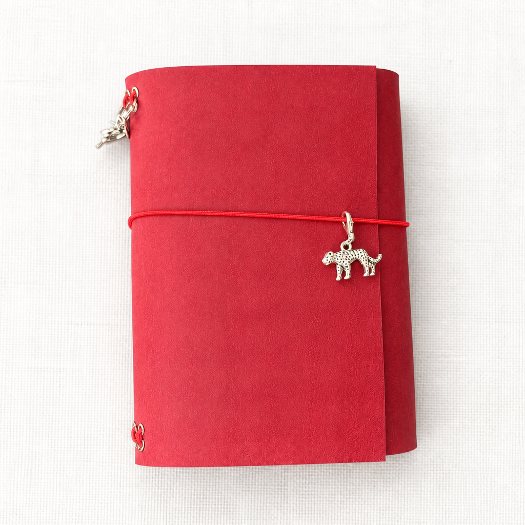 Burgundy Trifold Journal (Silver Hardware)